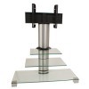 VCM Support TV, Stand Amalo Mini|Rack, Stand, Möbel Aluminium Verre Verre Clair