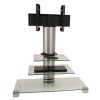 VCM Support TV, Stand Amalo Mini|Rack, Stand, Möbel Aluminium Verre Verre Clair