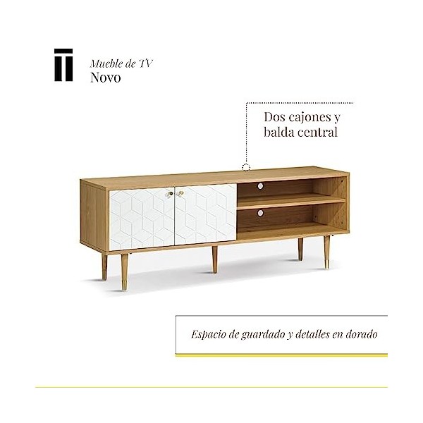 SHIITO Meuble TV, 150 x 40 x 55 cm