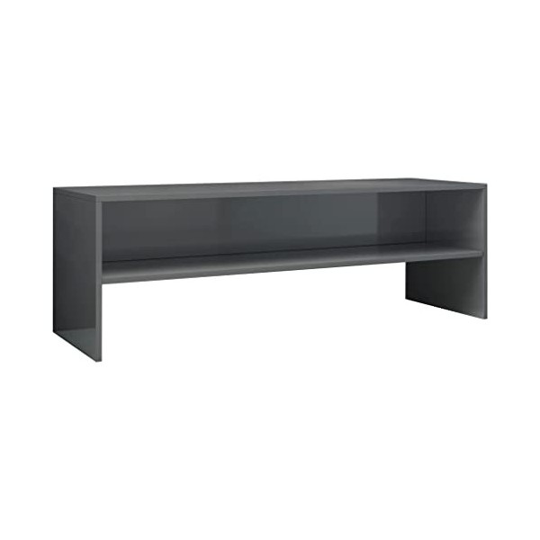 VEEKI Meuble TV, Meuble TV Suspendu, Meuble TV Blanc, Meuble TV Industriel, Meubles de Salon, Salon, Chambre, Cadre en Acier,