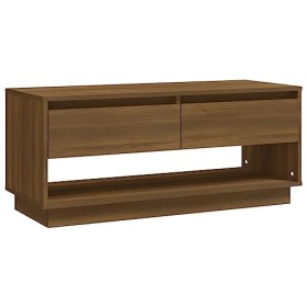 WREWING Meuble TV,Bas Table TV Support de Télévision en Bois pour Salon Chambre Salle à Manger,Support pour Téléviseur Jusqu’