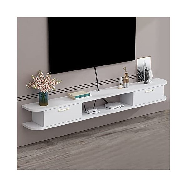 Meuble TV Flottant Étagère TV Murale,Unité De Centre De Divertissement Pour Meuble TV,Console Multimédia,Étagère De Rangement