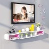 Meuble TV Meuble TV Unités Murales pour Salon TV Mur Décodeur Étagère De Fond Murale Cloison Créative Salon Décoration Étagèr