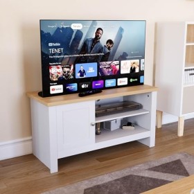 Vida Designs Arlington Meuble TV 1 Porte Blanc