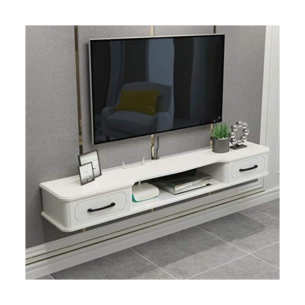 Meuble de télévision mural Etagère de télévision Chambre Salon Etagère murale Etagère flottante Etagère de stockage multimédi