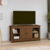 DCRAF Centres de divertissement et meubles TV, meuble TV marron miel 103 x 36,5 x 52 cm en pin massif
