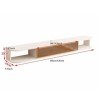 Meubles TV Support de Meuble TV Mural Flottant de 63 Pouces, étagère de Rangement Murale en Bois for Console multimédia for t