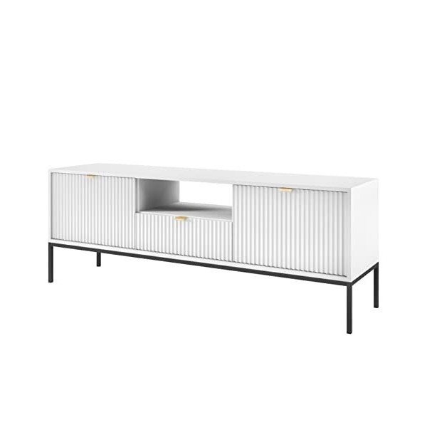 Mirjan24 Sivone RTV154 Meuble TV bas 2 portes et tiroir Meuble bas Meuble TV Meuble bas Meuble TV Table TV Table TV Table TV 