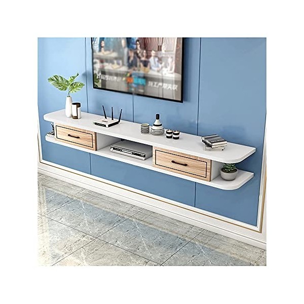 EsEntL Meuble TV Flottant, Meuble TV, unités murales pour Salon, Console multimédia, Meuble TV, Meuble Mural pour Salon, Sall