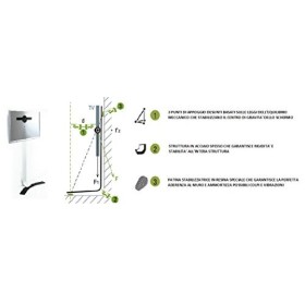 Erard StandIt 600 Support mural sans perçage Blanc