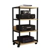 Armoire De Support Multimédia Audio Vidéo Avec 4 Étagères Support Multimédia AV Support Dangle Tour De Support Audio Parfait