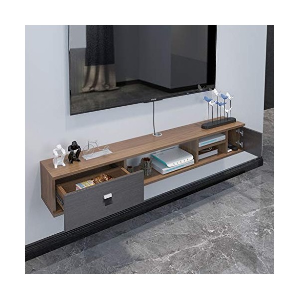Étagère Étagère Flottante for téléviseur Console Murale Support multimédia Étagère for composant Console Audio/vidéo Fixation
