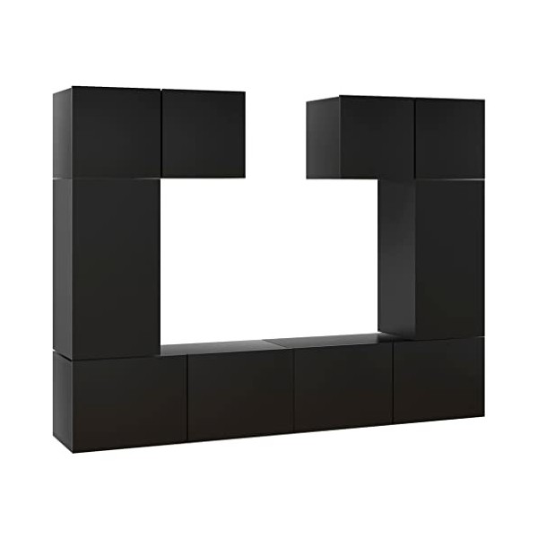 VEEKI Meuble TV, Meuble TV Suspendu, Meuble, Meuble TV avec Rangement，Meuble Industriel, Convient pour Salon ou Chambre, Ense