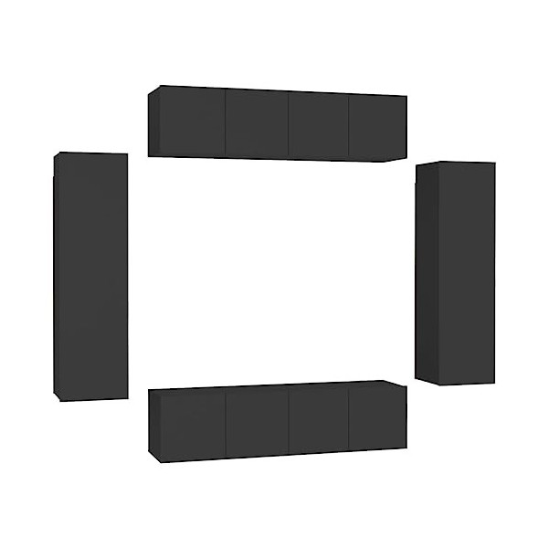 VEEKI Meuble TV, Meuble TV Suspendu, Meuble, Meuble TV avec Rangement，Meuble Industriel, Convient pour Salon ou Chambre, Ense