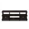 Furinno Econ TV entertainment Center avec Bacs de Rangement, Espresso/Noir, One Size