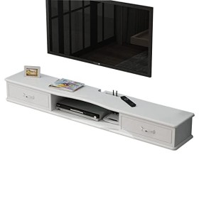EsEntL Meuble TV Mural, étagère TV Flottante, 39,3/47,2/55,1 Pouces, Meuble TV Mural, étagère multimédia Flottante, Console T