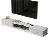 EsEntL Meuble TV Mural, étagère TV Flottante, 39,3/47,2/55,1 Pouces, Meuble TV Mural, étagère multimédia Flottante, Console T