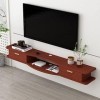 EsEntL Meuble TV Mural Console Multimédia Murale, Meuble TV Flottant, Étagère de Rangement Multimédia pour Salon Chambre, 100