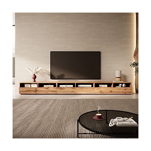 Selsey - REDNAW - Meuble TV - 3x100 cm - chêne wotan - scandinave – Moderne