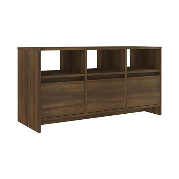 Meuble TV Chêne marron 102x37,5x52,5 cm Aggloméré