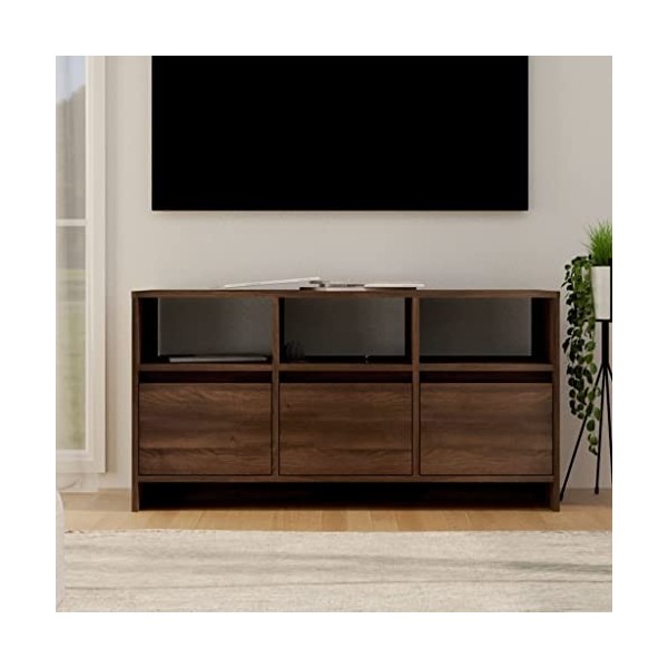 Meuble TV Chêne marron 102x37,5x52,5 cm Aggloméré