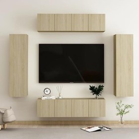 VEEKI Meuble TV, Meuble TV Suspendu, Meuble, Meuble TV avec Rangement，Meuble Industriel, Convient pour Salon ou Chambre, Ense