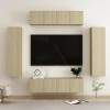 VEEKI Meuble TV, Meuble TV Suspendu, Meuble, Meuble TV avec Rangement，Meuble Industriel, Convient pour Salon ou Chambre, Ense