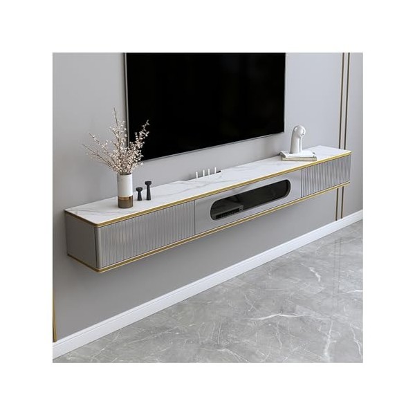 Unité De Télévision Flottante Moderne, Armoire De Rangement Murale, Meuble De Télévision pour Petit Appartement, Center De Di