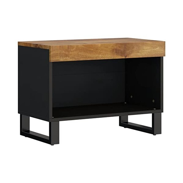vidaXL Meuble TV 60x33x43,5 cm Bois Massif de manguier