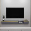 Meuble TV, Meuble Bas TV, étagères flottantes, Console TV Flottante, Meuble TV Mural/Support Suspendu/décodeur, Console multi