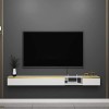 Meuble TV, Meuble Bas TV, étagères flottantes, Console TV Flottante, Meuble TV Mural/Support Suspendu/décodeur, Console multi