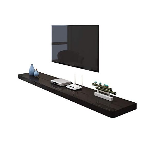 SORVA Meuble TV, Lowboard TV, étagères flottantes, étagère Flottante pour Composants de Meuble TV, étagère Murale de Fond TV,