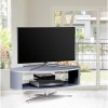 MDA Designs Orbit 1100GG Meuble TV avec côtés gris elliptiques pour écrans plats jusquà 55" Gris
