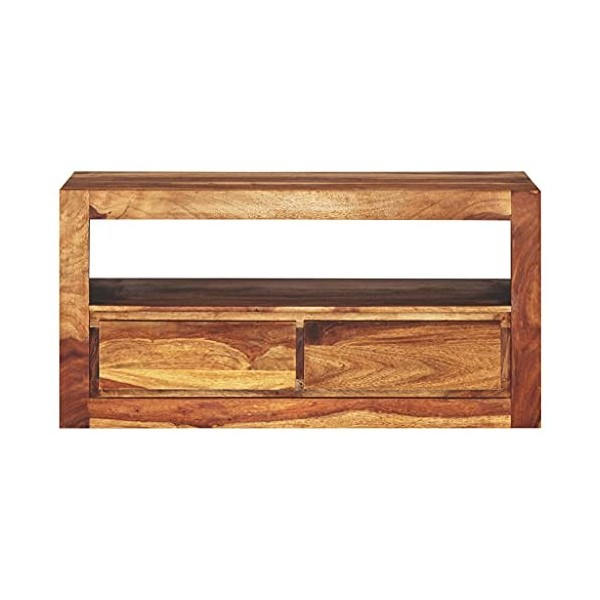 lvssiao Meuble de salon en bois massif Sheesham 80 x 30 x 40 cm Meuble TV en bois pour salon chambre à manger