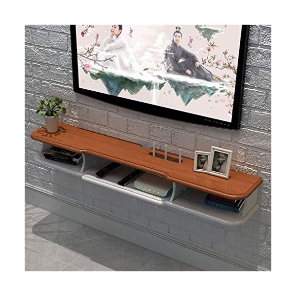 Meuble de télévision Mural Étagère Flottante Set Top Box routeur Étagère de Rangement pour Lecteur DVD Meuble TV étagère daf