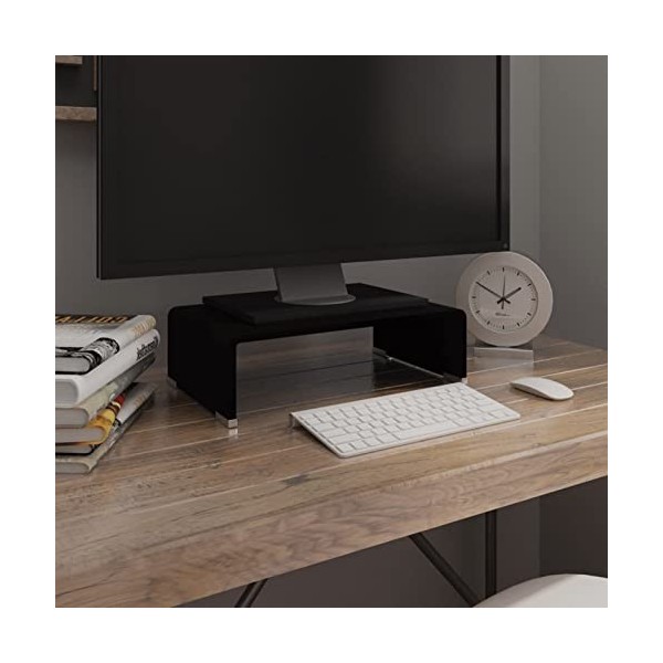 XIAOGUANG Support pour Moniteur Support TV Support de Bureau Multimédia Montant de Support de Moniteur dordinateur Meuble TV