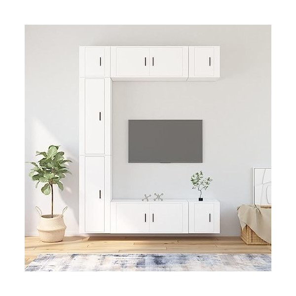 Meuble TV,Meuble TV Bas Table TV Support de Télévision en Bois pour Salon Chambre Salle à Manger,Support pour Téléviseur Jusq