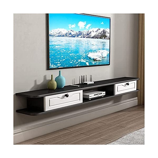 EsEntL Meuble TV Unités Murales TV pour Salon Meuble TV Flottant Console TV en Bois pour Salon Meuble TV Armoire Murale/B/100