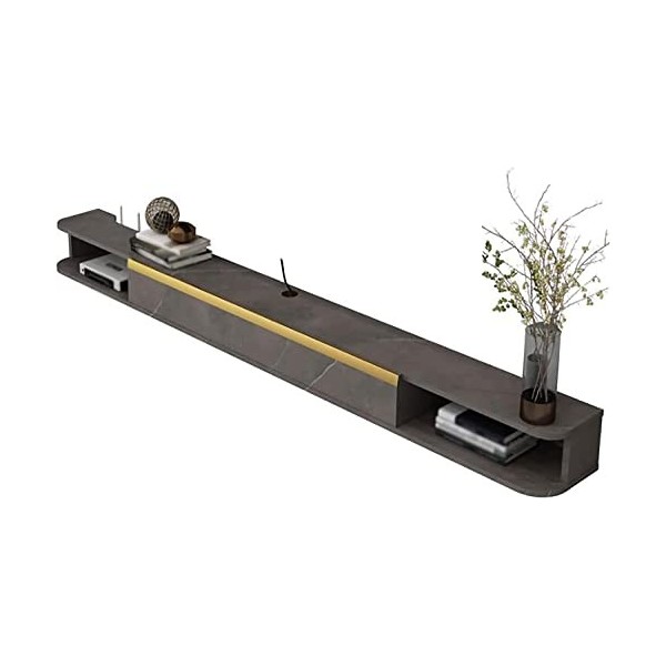 EsEntL Meubles TV, routeurs, projecteurs, Consoles de Jeux, Meubles TV muraux avec Trous pour câbles, adaptés au Salon, Chamb