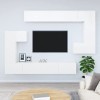 Générique Meuble TV Mural Blanc Brillant Bois dingénierie,97.2 KG,3114594, Meubles, Meubles TV