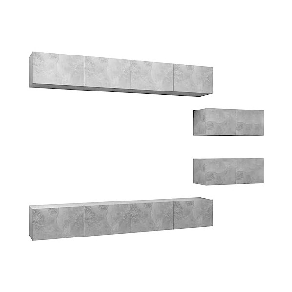 Meuble TV,Banc TV,Meuble TV Suspendu,Étagère TV Flottante, Support de Télévision Flottant Fixé au Mur Centre de Console Multi