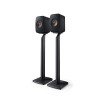 KEF LSX & LSX II S1 Pieds de Sol Rouge Paire, Pieds denceinte | en Aluminium | Gestion des câbles intégrée | astuces | pour 