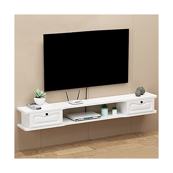 WANGPP Meuble TV Suspendu/Meuble TV Flottant Fixé Au Mur/Armoire TV Étagère Murale Décorative Unité De Rangement pour Centre 
