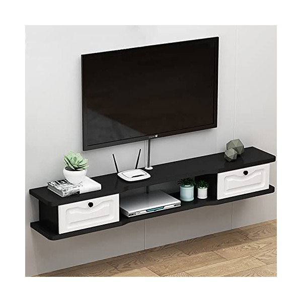 WANGPP Meuble TV Suspendu/Meuble TV Flottant Fixé Au Mur/Armoire TV Étagère Murale Décorative Unité De Rangement pour Centre 