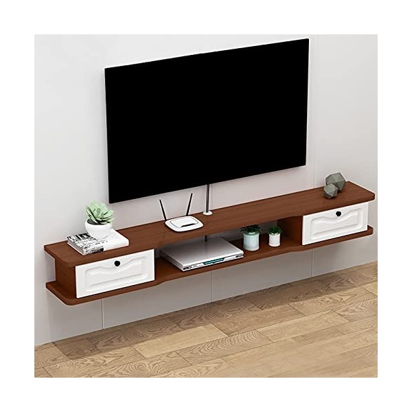 WANGPP Meuble TV Suspendu/Meuble TV Flottant Fixé Au Mur/Armoire TV Étagère Murale Décorative Unité De Rangement pour Centre 