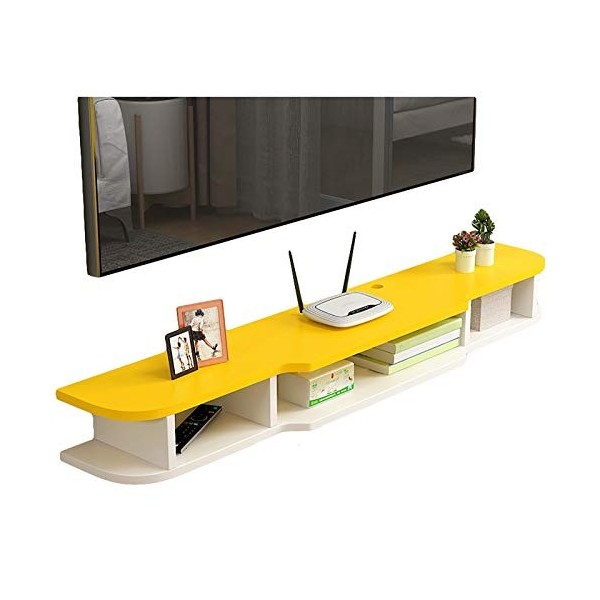 Meuble TV, Lowboard TV, étagères flottantes, étagère Flottante pour Composants de Meuble TV, étagères pour Composants de Stoc