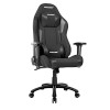AKRacing EX-Wide Siège de Jeu sur PC, Tissu/Cuir synthétique, Noir, Taille Unique