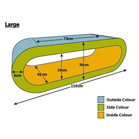 Zespoke Cerceau de Style Rétro Grande Crème Haute Brillance Largeur Table Basse/Meuble TV 110cm