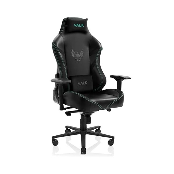 VALK Freya - Chaise Gamer Ergonomique, Chaise Gaming, Accoudoirs 4D, Inclinable, Coussins à mémoire de Forme, Inclinaison ver