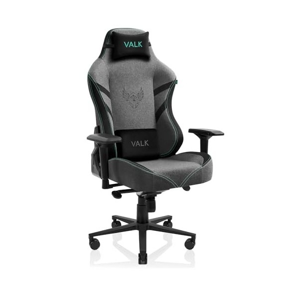 VALK Freya - Chaise Gamer Ergonomique, Chaise Gaming, Accoudoirs 4D, Inclinable, Coussins à mémoire de Forme, Inclinaison ver